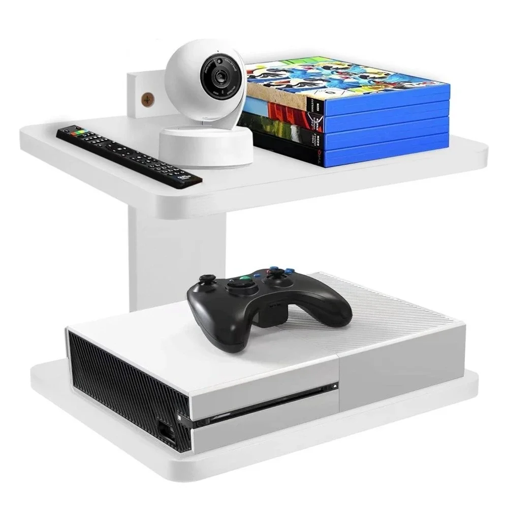 Floating Entertainment Shelf Wooden